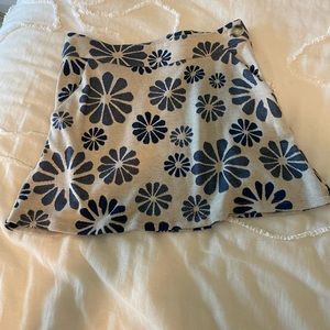 Floral mini skirt